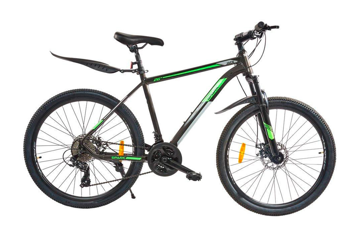 Фотография Велосипед SPARK JACK 26" 2021, размер L, Серо-зеленый